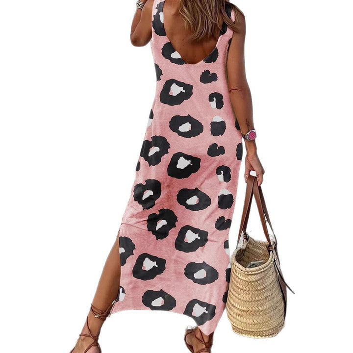 Damen Maxikleid mit modernem Leo-Print Nord Taschen