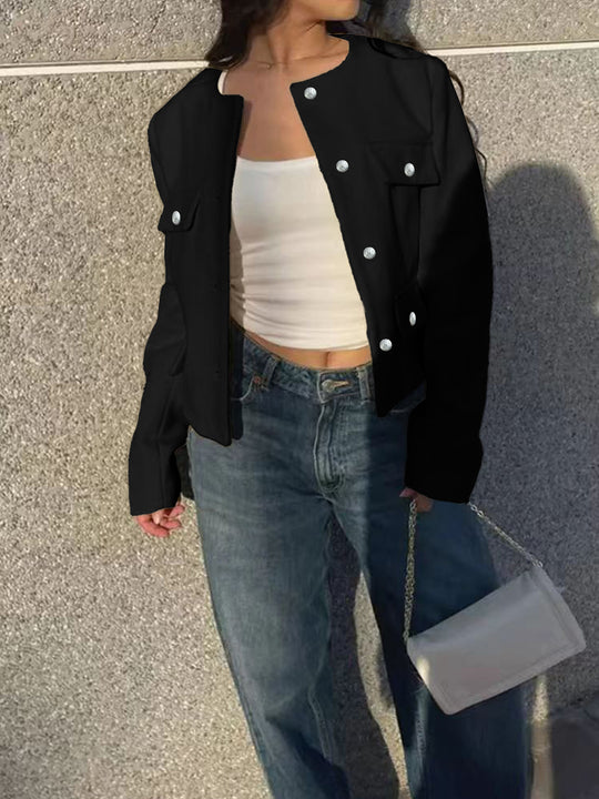 Damen Stilvolle und lässige Kurzjacke Nord Taschen
