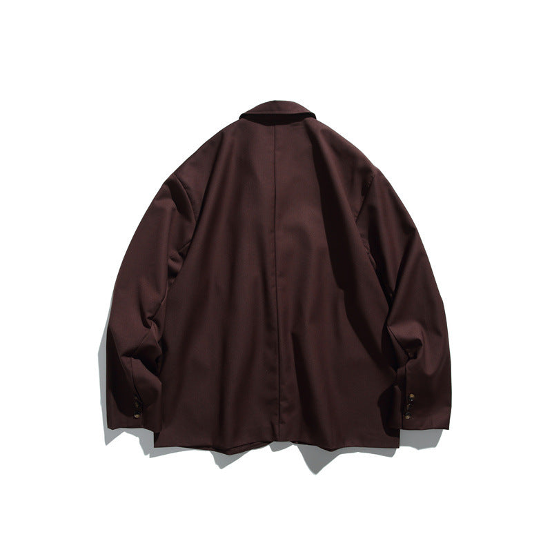 Herren Oversize Sakko aus fallendem Twill mit aufgesetzten Pattentaschen Nord Taschen