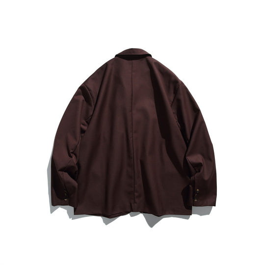 Herren Oversize Sakko aus fallendem Twill mit aufgesetzten Pattentaschen Nord Taschen