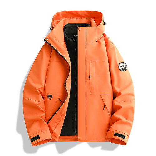 Damen Wasserabweisender Parka mit abnehmbarer Fleece-Innenjacke und Kapuze Nord Taschen