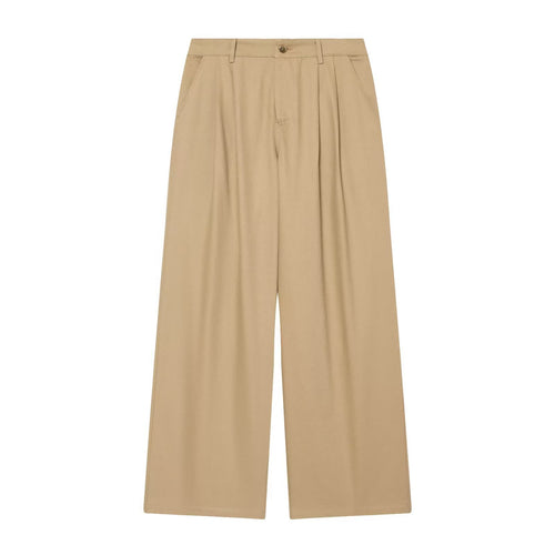 Damen Weite High-Waist Bundfaltenhose Nord Taschen