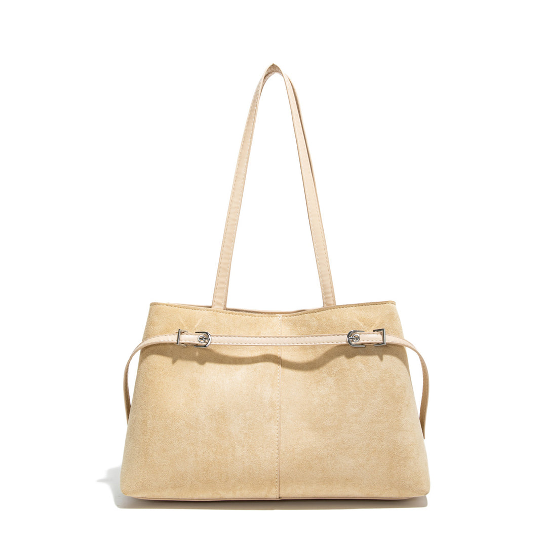 Damen elegante Handtasche mit luxuriösem Wildleder-Look Nord Taschen