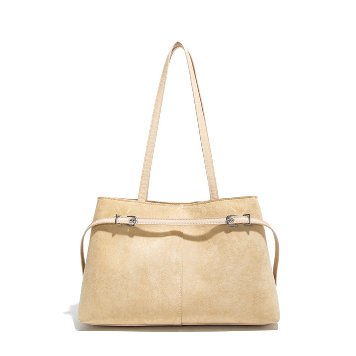 Damen elegante Handtasche mit luxuriösem Wildleder-Look Nord Taschen
