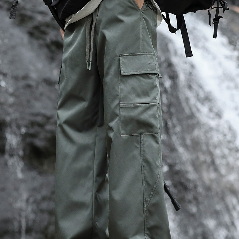 Herren Oversized Outdoor‑Cargohose mit Zugbund, großen Klapp‑ und Utility‑Taschen Nord Taschen