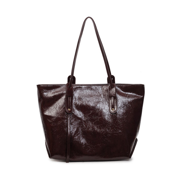 Damen geräumige Shopper-Tasche aus hochwertigem Kunstleder Nord Taschen