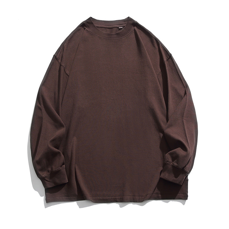 Unisex Weites Oversize-Langarmshirt im Heavyweight-Slouch-Stil mit Drop-Shoulder Nord Taschen