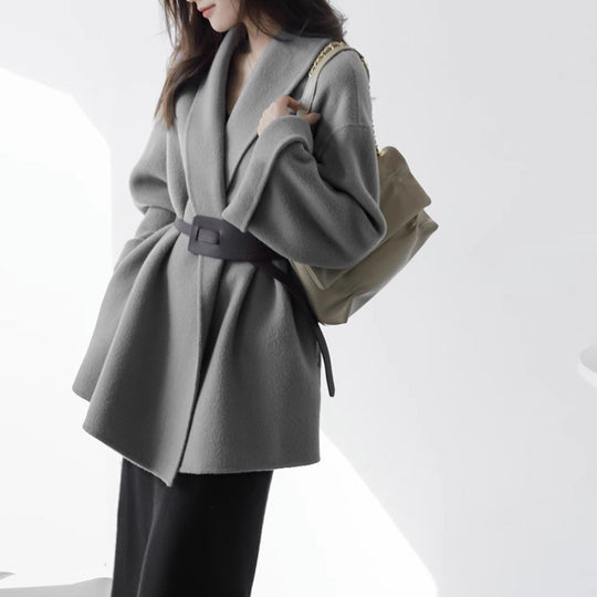 Damen Schicke und elegante Wickeljacke Nord Taschen