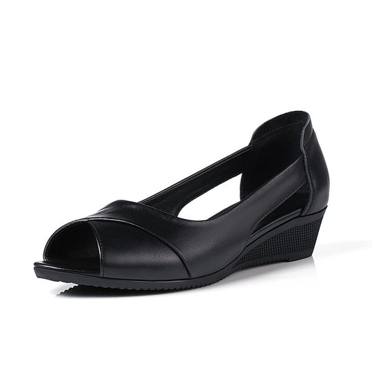 Damen Wedgesandaletten mit elegantem Cut-Out-Design und komfortabler Sohle
