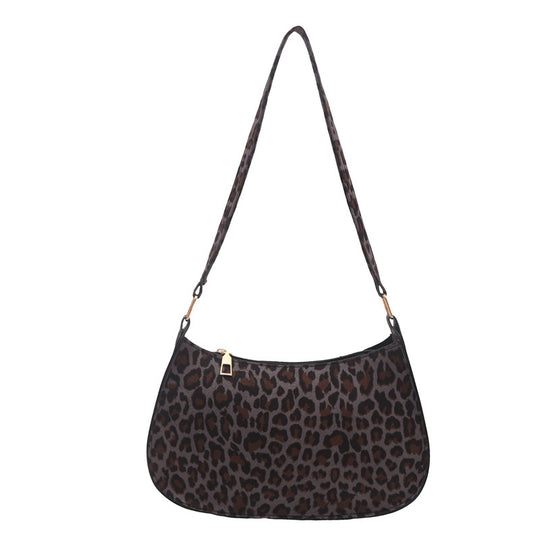 Damen Umhängetasche mit trendigem Leopardenmuster und elegantem goldenen Verschluss Nord Taschen
