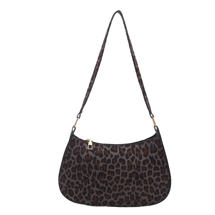 Damen Umhängetasche mit trendigem Leopardenmuster und elegantem goldenen Verschluss Nord Taschen