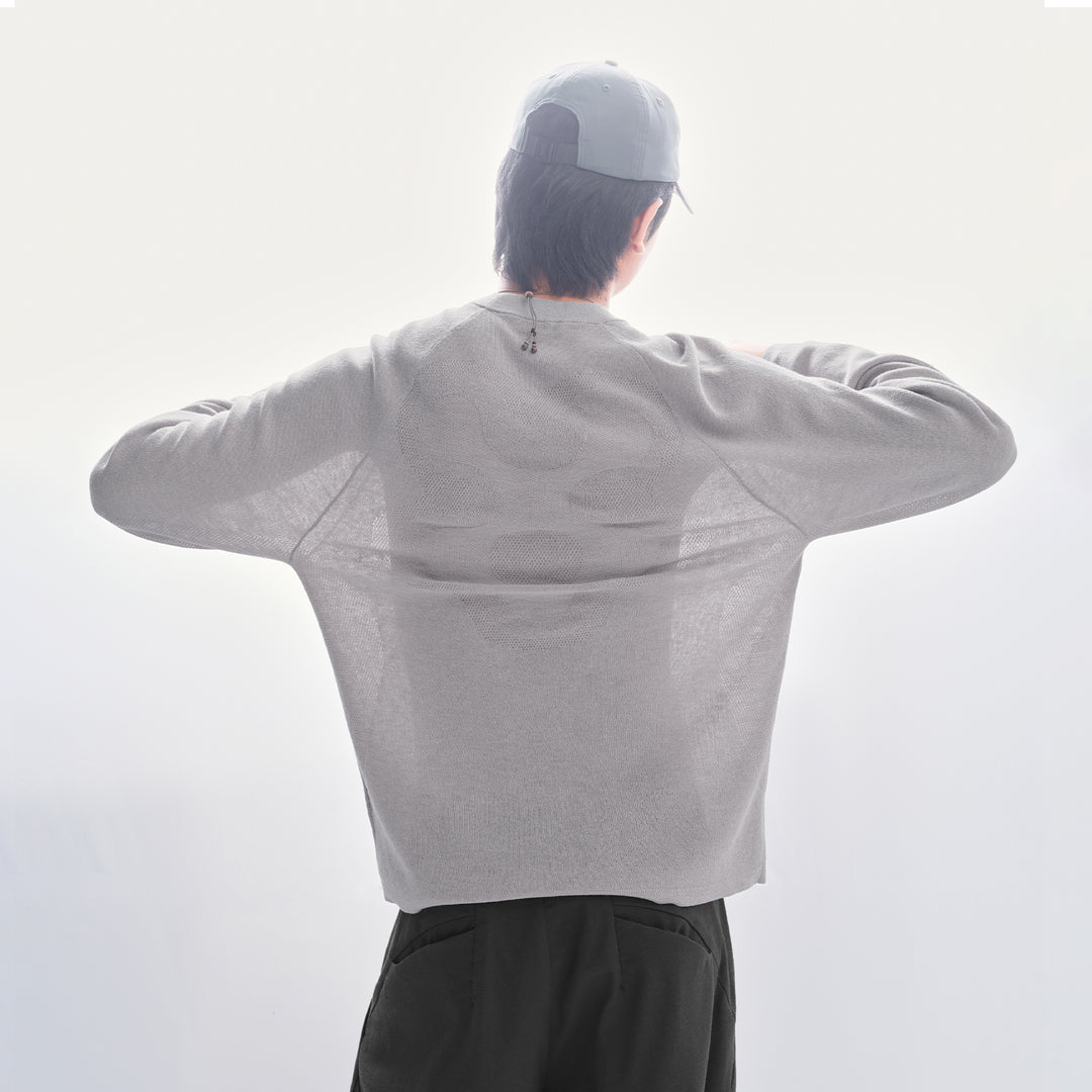 Herren Lockere Strickjacke mit Knöpfen Nord Taschen