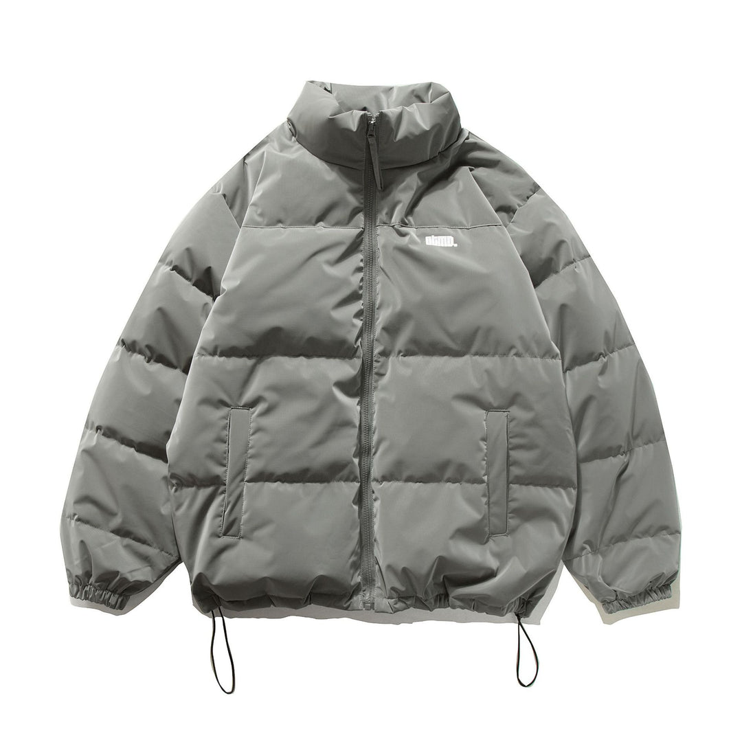 Unisex Kurzer Oversize Stepp-Puffer mit hohem Stehkragen und Kordelzug Nord Taschen