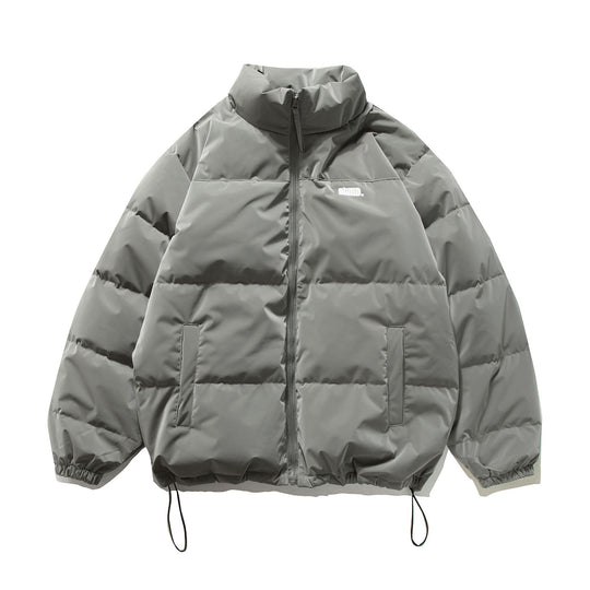 Unisex Kurzer Oversize Stepp-Puffer mit hohem Stehkragen und Kordelzug Nord Taschen