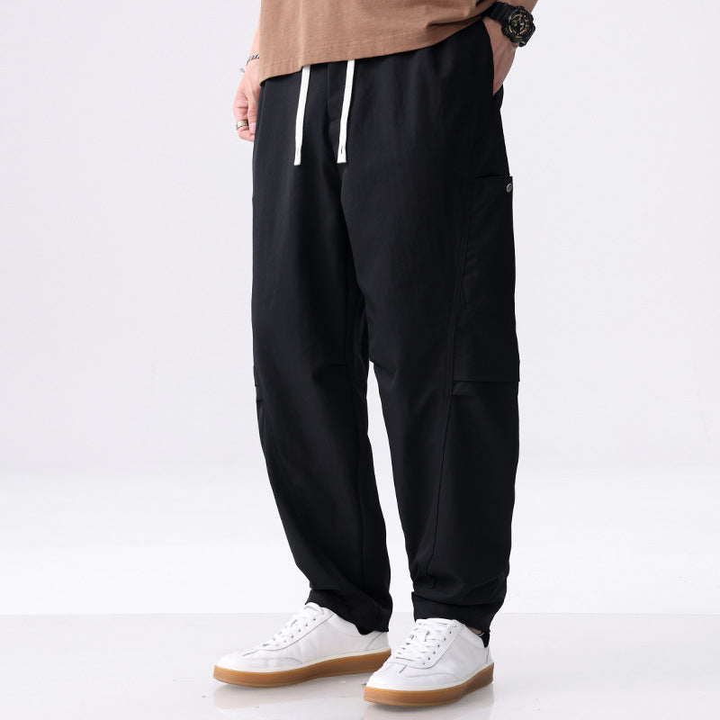 Herren Utility-Cargohose mit Kordelzugbund und seitlichen Pattentaschen Nord Taschen