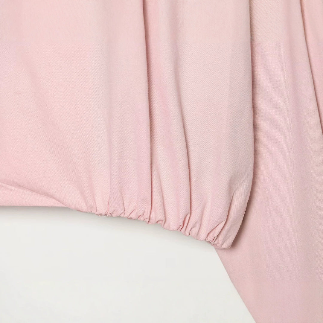 Damen Leichter Cropped‑Blouson mit Hemdkragen, verdecktem Reißverschluss und elastischem Saum Nord Taschen