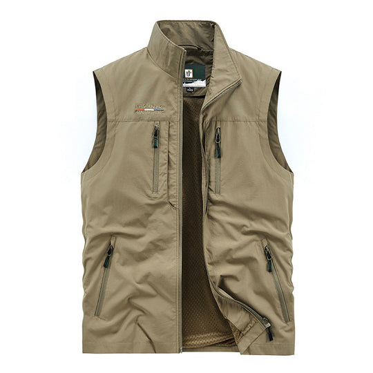 Herren Leichte Multifunktionale Outdoor-Weste Nord Taschen