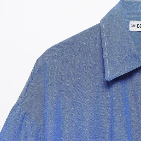 Damen Tunika-Hemdbluse mit Kordelzug und dreiviertel Kimonoärmeln Nord Taschen