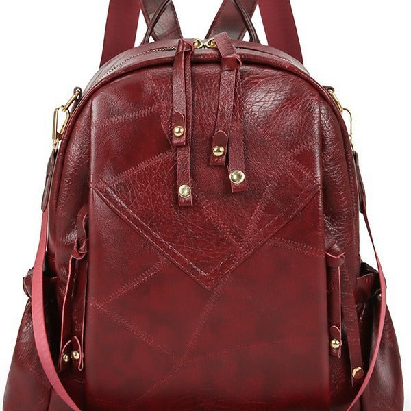 Damen stilvoller Rucksack mit einzigartigem Patchwork-Design Nord Taschen
