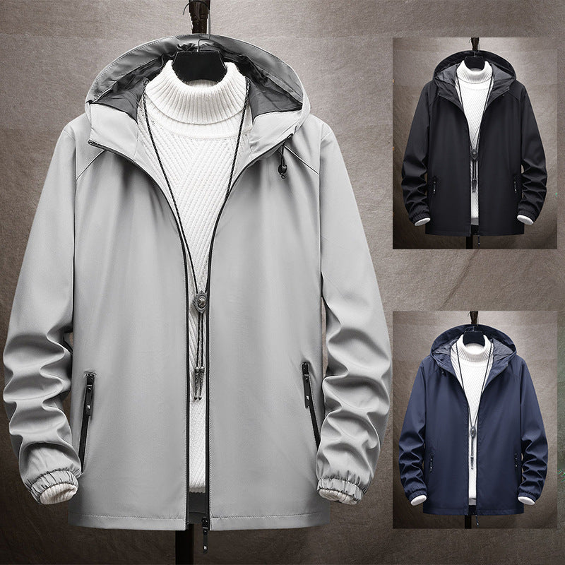 Herren Leichte Übergangsjacke mit Kapuze Nord Taschen