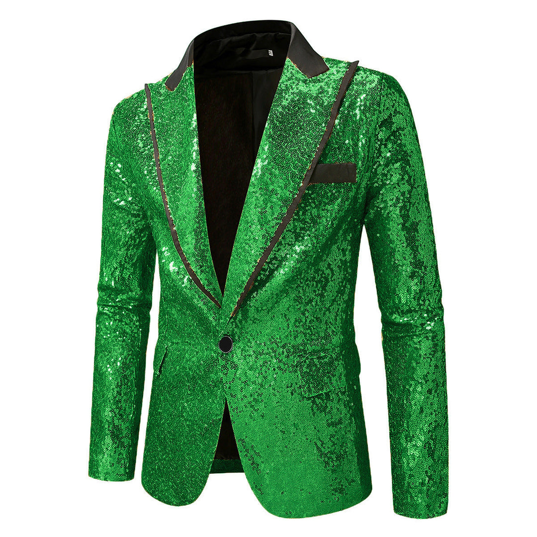 Herren Glitzernder Smokingblazer aus hochwertigem Satin