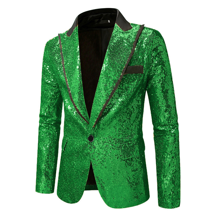 Herren Glitzernder Smokingblazer aus hochwertigem Satin