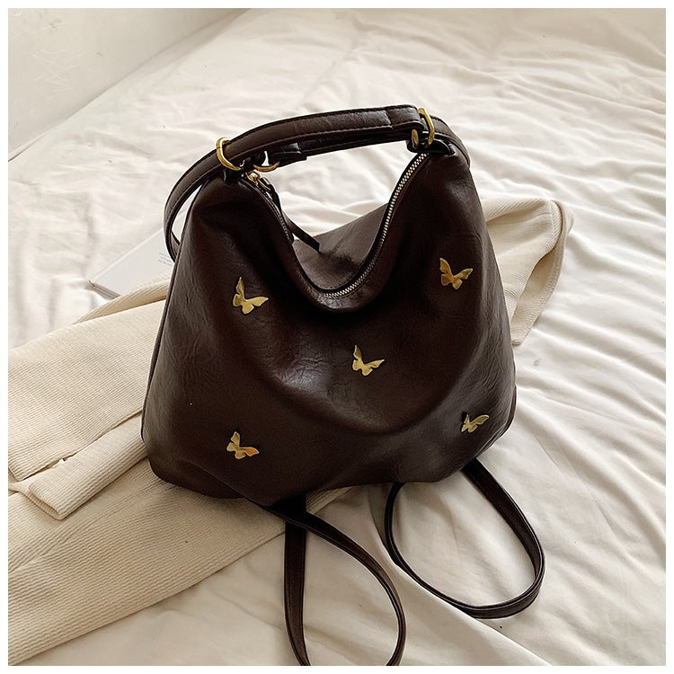 Damen Beuteltasche mit exquisiten Schmetterlings-Applikationen Nord Taschen