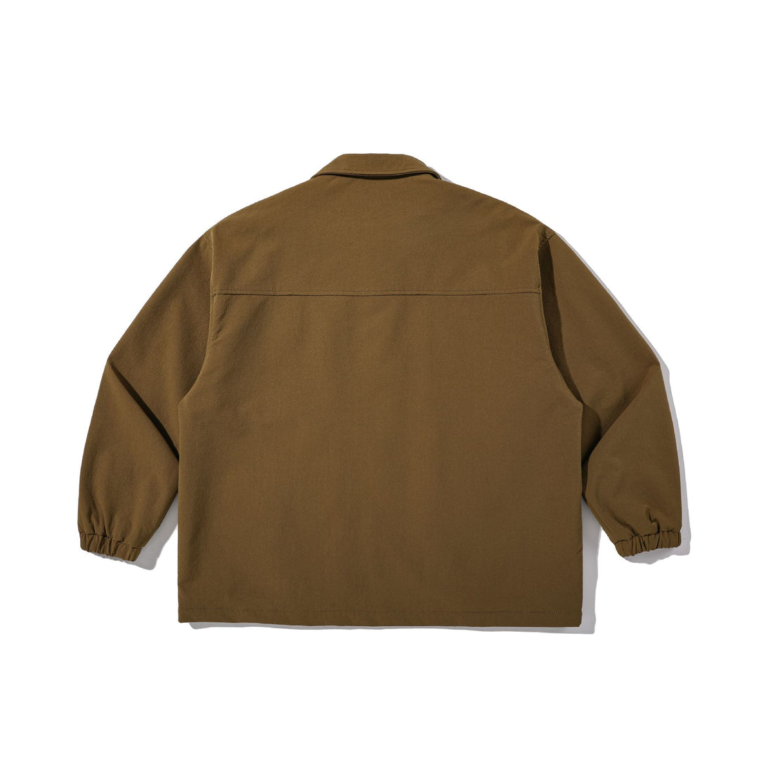 Herren Robuste Canvas-Utility-Jacke mit Druckknopffront und elastischen Bündchen Nord Taschen