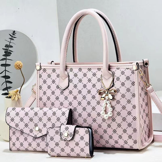 Damen elegante Schultertasche mit luxuriösem Muster und abnehmbarer Clutch Nord Taschen