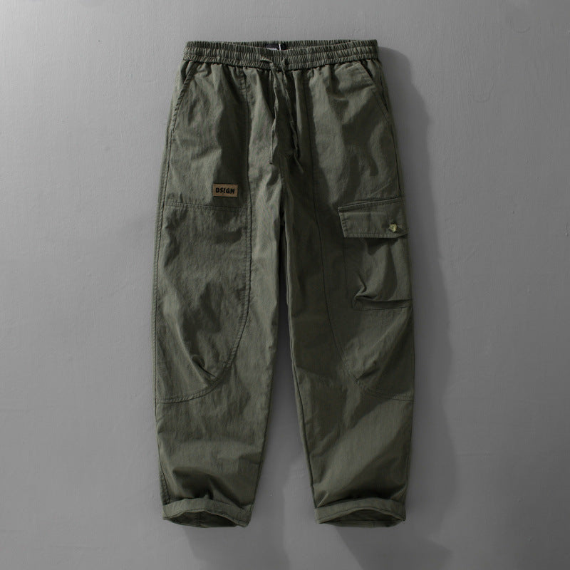 Herren Relaxte Cargo-Hose mit elastischem Bund, Kordelzug und vielseitigen Beintaschen Nord Taschen