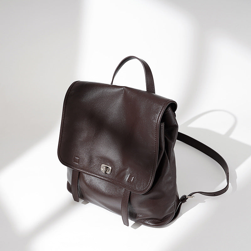 Damen Rucksack aus hochwertigem Leder mit verstellbaren Tragegurten Nord Taschen