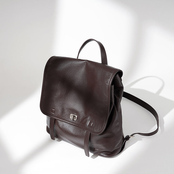 Damen Rucksack aus hochwertigem Leder mit verstellbaren Tragegurten Nord Taschen