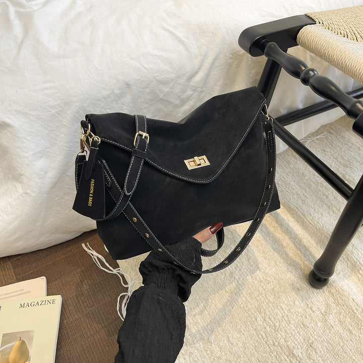 Damen elegante Schulterhandtasche mit verstellbarem Trageriemen Nord Taschen