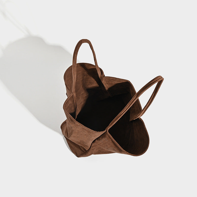 Damen große Beuteltasche aus weichem Wildleder Nord Taschen