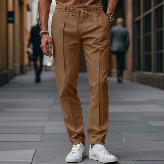 Herren elegante Freizeit-Hose mit elastischem Bund und seitlichen Eingrifftaschen Nord Taschen