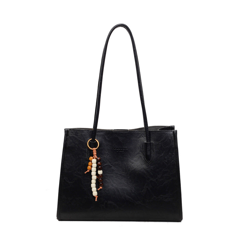 Damen Sportliche Shopper-Tasche mit charmantem Anhänger Nord Taschen
