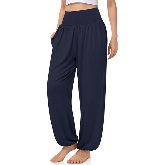 Damen Weite Freizeithose mit elastischem Bund und praktischen Seitentaschen Nord Taschen
