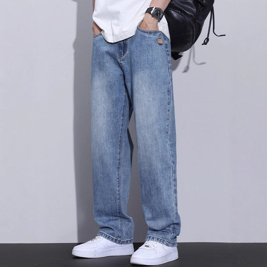 Herren Bequeme Weitbein-Jeans Nord Taschen