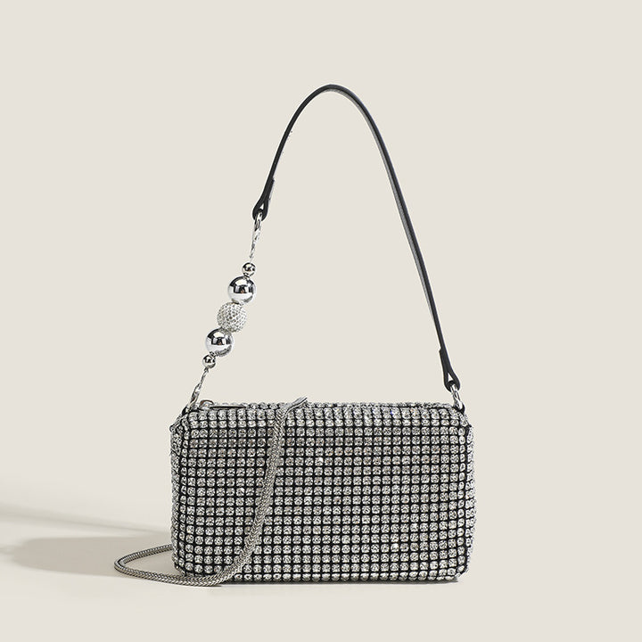 Damen Glamouröse Clutch mit funkelnden Strassverzierungen Nord Taschen