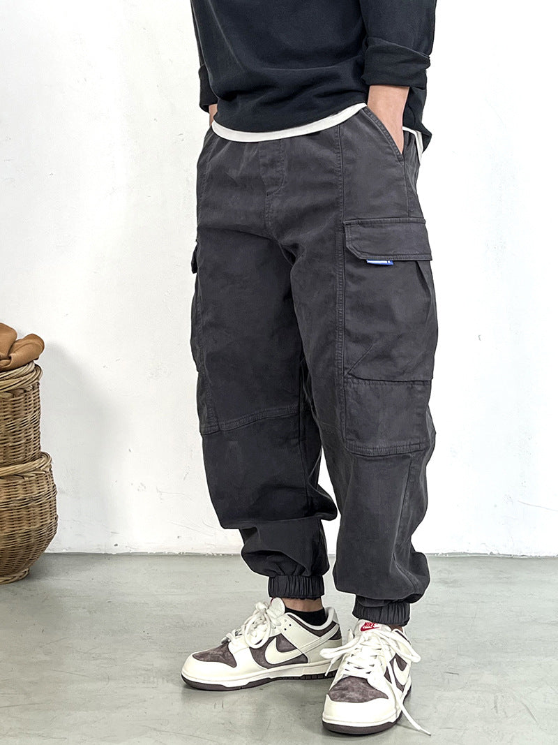 Herren Cargohose im Camouflage-Utility-Stil mit geradem Bein und robustem Canvas Nord Taschen