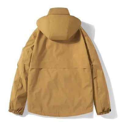 Herren Outdoor-Softshelljacke mit abnehmbarer Fleece-Innenjacke und Kapuze Nord Taschen