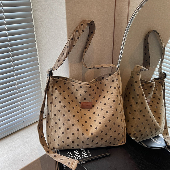 Damen praktische Beutel-Tasche mit modischem Punktedesign Nord Taschen