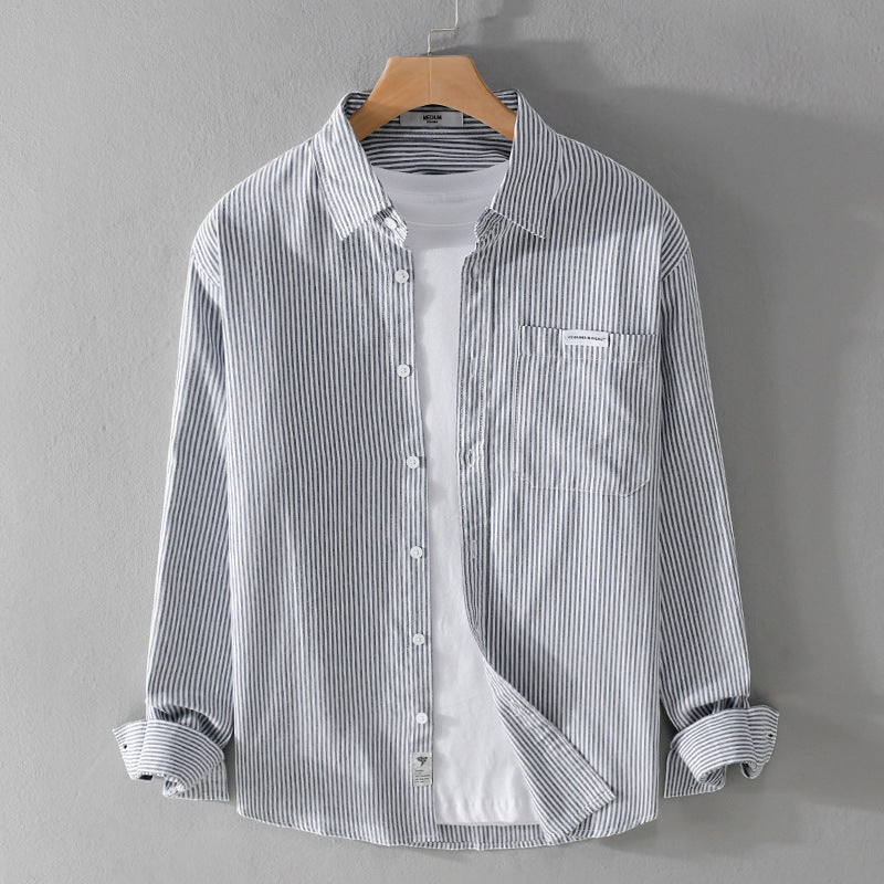 Herren Feines Cordhemd im Overshirt‑Stil mit Brusttasche, Relaxed Fit und feiner Wellenstruktur Nord Taschen