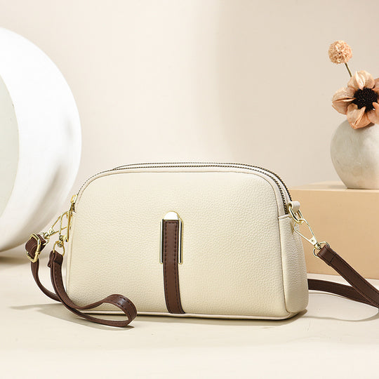 Damen Umhängetasche mit eleganter Lederstruktur und abnehmbarem Schulterriemen Nord Taschen