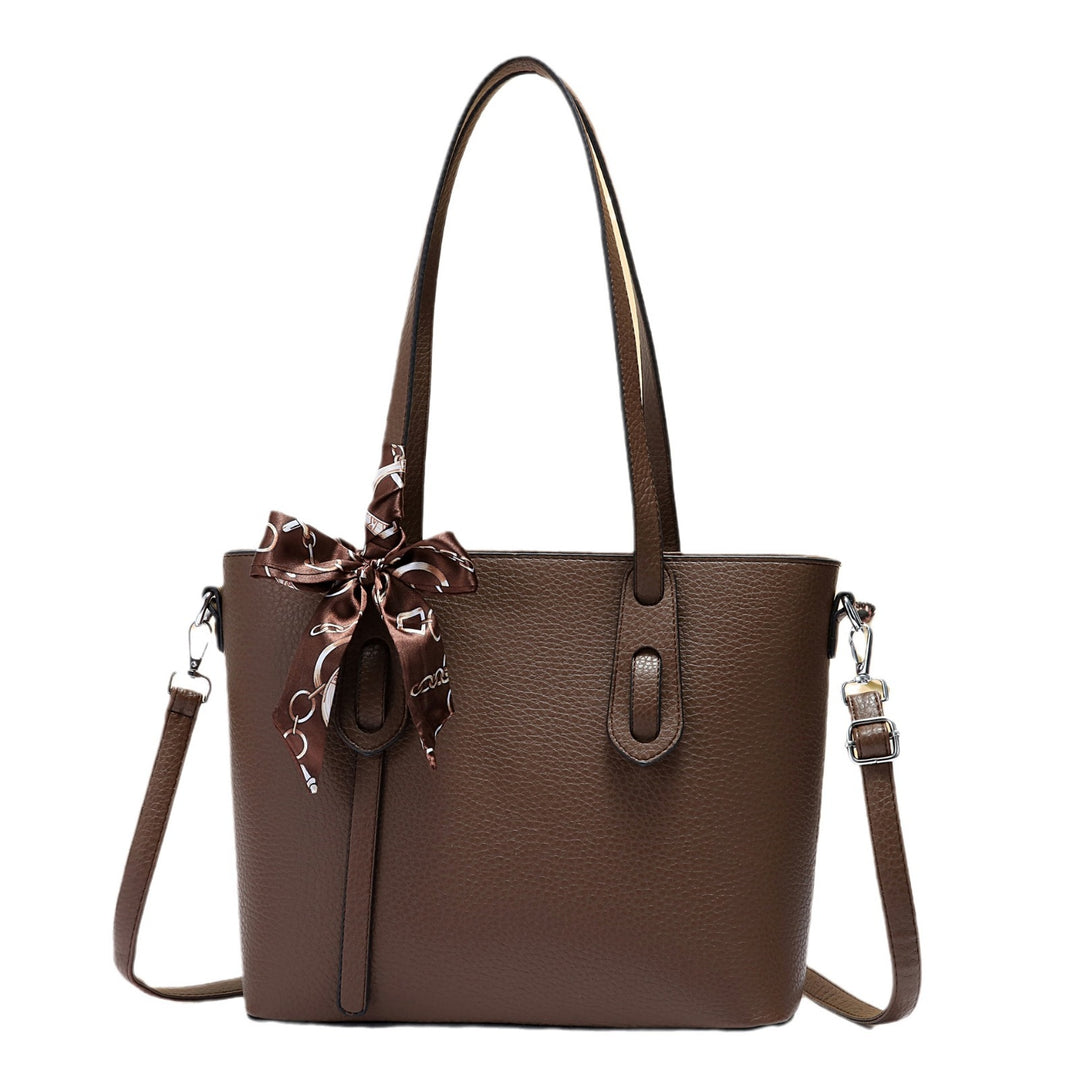 Damen elegante Schultertasche mit modischem Schal Nord Taschen