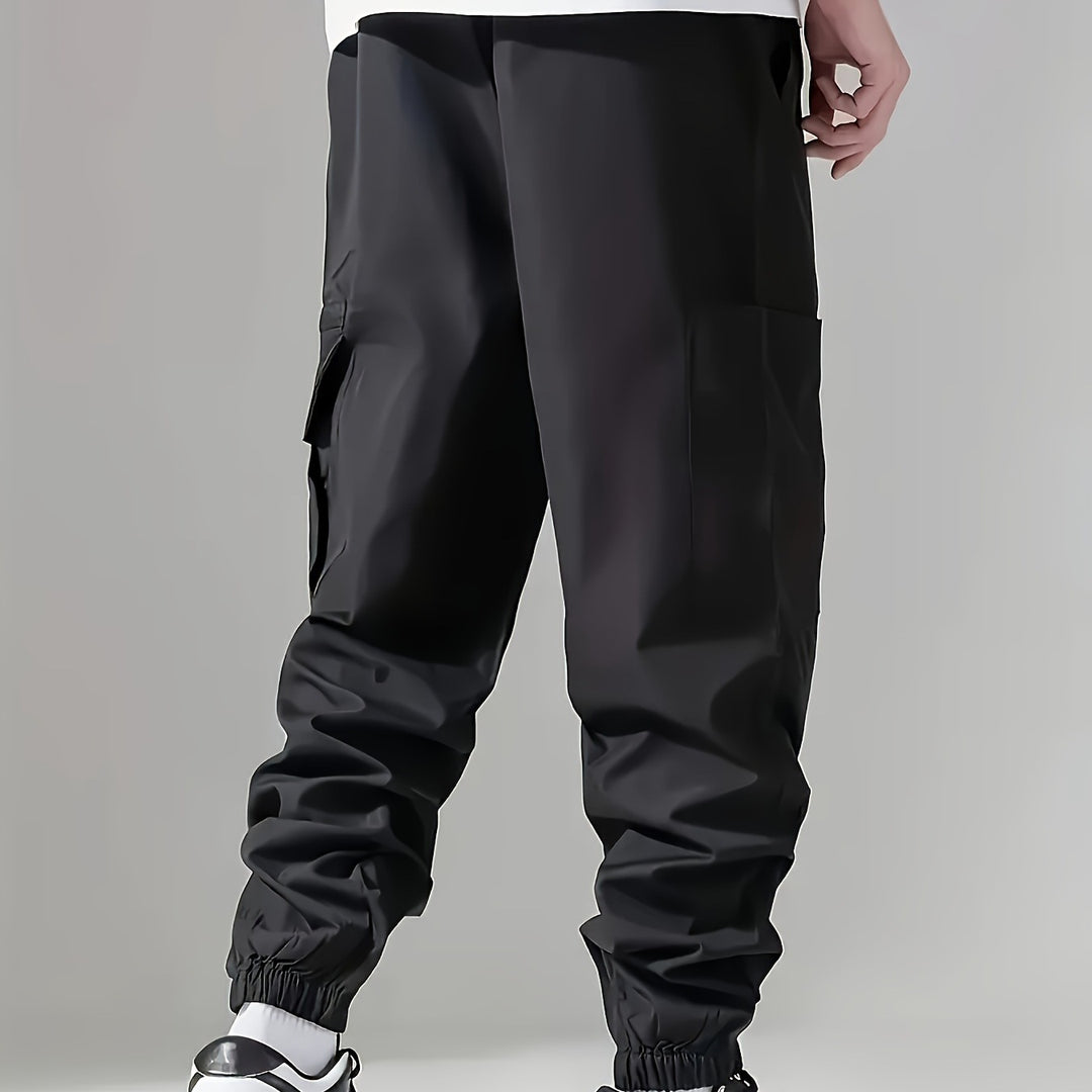 Herren Cargo-Jogginghose im Utility‑Style mit versiegelter Reißverschlusstasche & elastischen Beinbündchen Nord Taschen