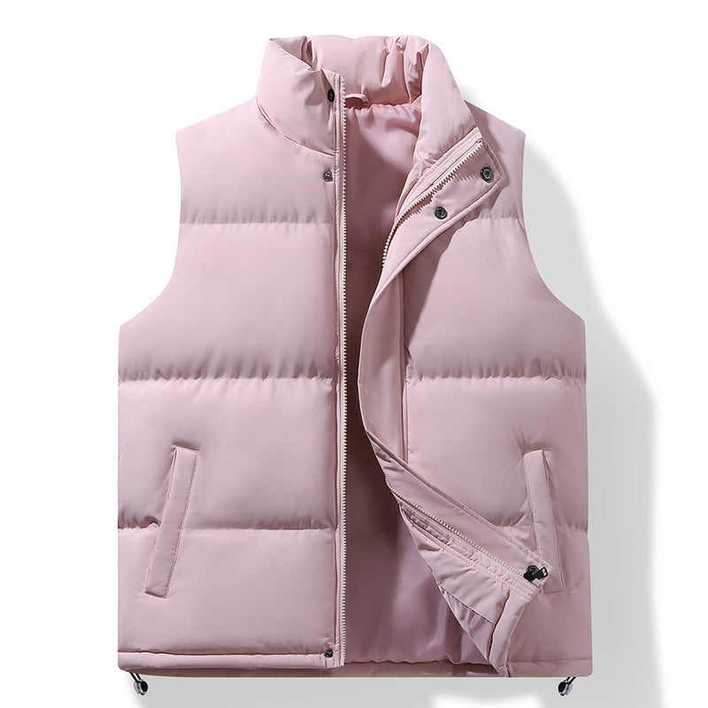 Herren Wattierte Thermo-Steppweste mit hohem Stehkragen und Kordelzugsaum Nord Taschen