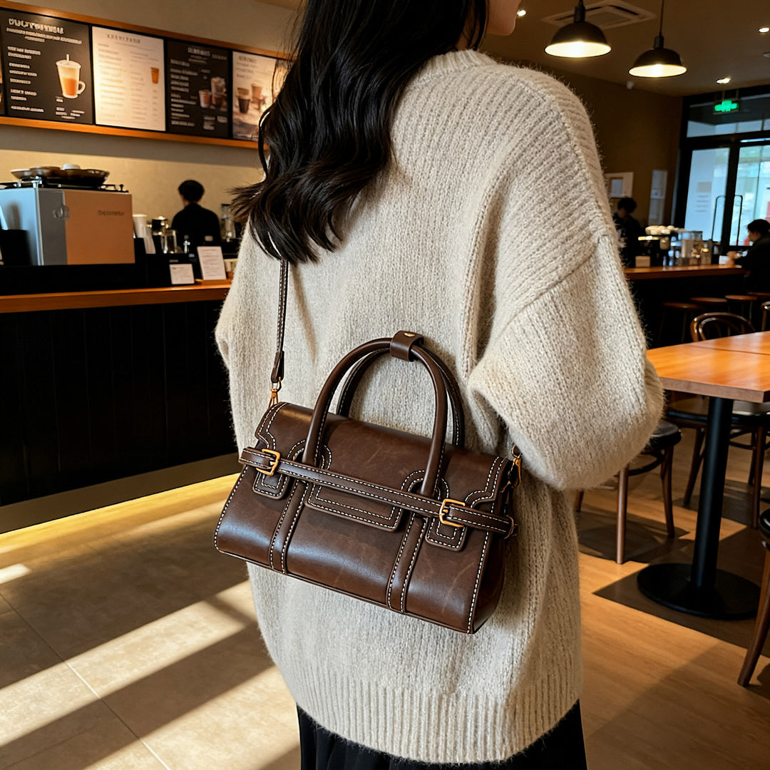 Damen elegante Handtasche mit abnehmbarem Tragegurt Nord Taschen