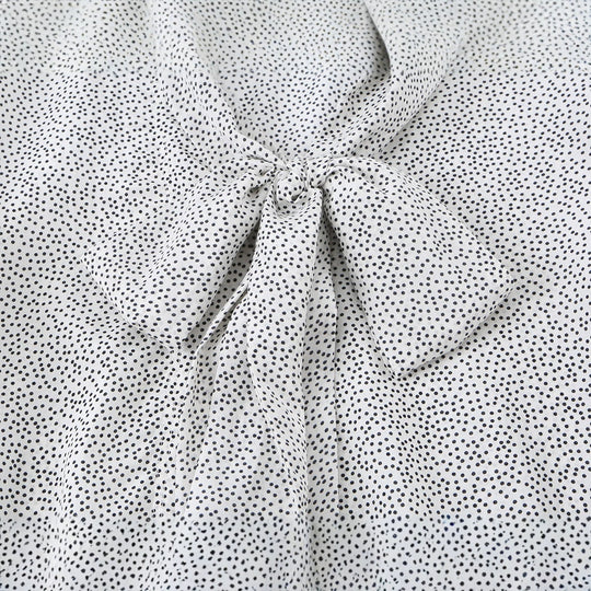 Damen Pussy-Bow-Bluse mit feinem Punktmuster, Ballonärmeln und Manschetten Nord Taschen