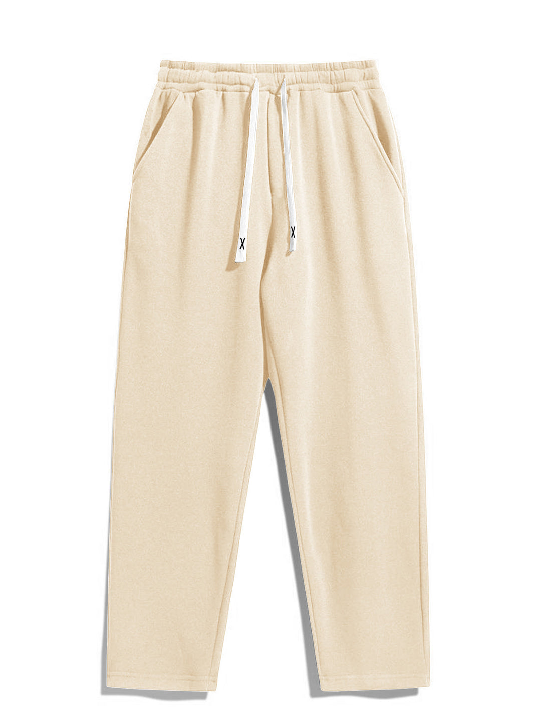Damen Taillierte Fleece-Jogginghose mit hohem Komfortbund, Kordelzug & Seitentaschen Nord Taschen